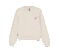 Logo Graphic Print Crewneck Sweatshirt - female - Adidas by Stella McCartney - Long Sleeve Training Tops - Beige - M - Sport M