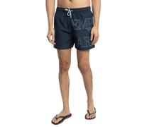 Emporio Armani Men's Logo Graphic Swim Shorts, Blue