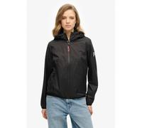 Logo Hooded Windbreaker Black
