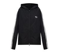 Logo Hoodie- female- Y-3- Zip-throughs- Black- L- Sweatshirts & Hoodies L