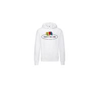 Logo hoodie Fruit of the Loom Vintage Blanc S