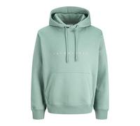 Logo Hoodie Turquiose S Mineral Blue | Relaxed Fit, Logo, Long Sleeves, Casual, Maximum temperature 40°C gentle process