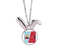 Logo Left Cigarettes Are Not Allowed World No Tobacco Day Rabbit Necklace Pendant Bunny Animal Jewelry Gift