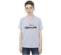 Gremlins Boy's Logo Line T-Shirt in Grey | Size: 9 Years Gremlins Grey 9 Years
