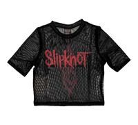 Logo Mesh Crop Top Slipknot Black XXS