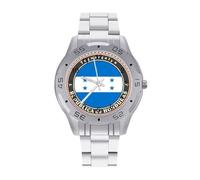 Logo of Honduras Flag Vintage Wrist Watches Men's Classic Business Watch Casual Stainless Steel Band for Boyfriend Father