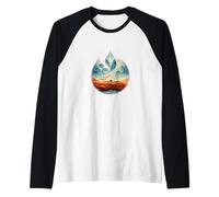 Logo Of Water Fire Earth Wind Raglan Baseball Tee