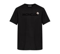 Logo Patch Cotton T-Shirt - male - Moncler - T-Shirts - Black - L - Tops L