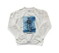 Logo-patch Long-sleeve Cotton Sweatshirt - unisex - C.P. Company - Kids Sweatshirts - White - 10 Y | 140 CM - Kids 10 Y | 140 CM