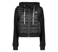 Logo Patch Padded Jacket with Ribbed Cuffs - female - Duvetica - Winter Jackets - Black - 2XS - Jackets 2XS