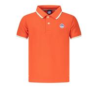 Logo-patch Tipped Polo Shirt - unisex - North Sails - Kids Short Sleeve T-Shirts - Orange - 14 Y - Kids 14 Y