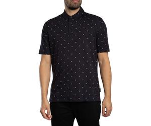 Logo Pattern Polo Shirt Deep Navy XL