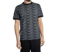 Logo Pattern T-Shirt Black M