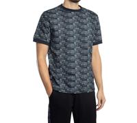 Logo Pattern T-Shirt Blue XXL