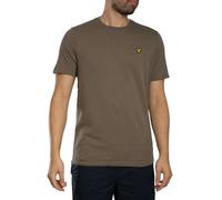 Logo Plain T-Shirt Khaki Ash S