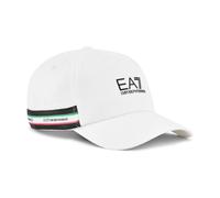 Logo Print Cotton Baseball Cap - unisex - Emporio Armani EA7 - Hats & Caps - White - S - Kids S
