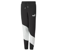 Logo Print Joggers in Cotton Mix Black + White