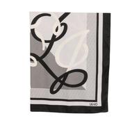 Logo-Print Square Scarf - female - Liu Jo - Silk Scarves - Black - ONE SIZE - Accessories ONE SIZE