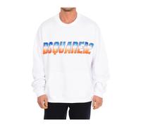 Logo Printed Long-Sleeved Sweatshirt - male - Dsquared2 - Sweatshirts - White - S - Sweatshirts & Hoodies S