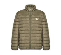 Logo Puffer Jacket Kalamata Zip Fastening, male, True Religion, Winter Jackets, Green, L, Jackets L