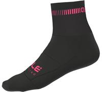 Logo Q-Skin 12cm Socks Black/Pink, S/36-39