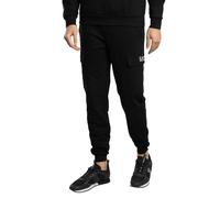 EA7 Men's Logo Regular Joggers, Black, M