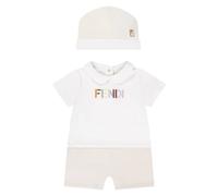 Logo Romper Gift Set - unisex - Fendi - Kids Sets - Beige - 18 M - Kids 18 M