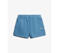 Logo shorts essential women garment dye Superdry Bleu S