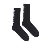 Logo Socks, male, Alexander McQueen, Socks, Black, L, Underwear L
