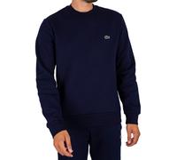 Lacoste Mens Crew Neck Fleece Sweatshirt - Navy Blue 166 - Navy Blue 166 - XXL