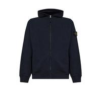 STONE ISLAND Mens Malfilé ‘Old’ Treatment Full Zip Hoodie - Colour: V0020 Navy Blue - Size: Medium