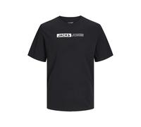 JACK&JONES PLUS Men's Jjecorp Logo Tee Play Ss O-n Noos Pls T-Shirt, Black/Print:Play 5, 3XL