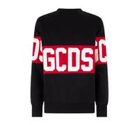Logo Tape Sweatshirt - female - GCDS - Sweatshirts - Black - XL - Sweatshirts & Hoodies XL