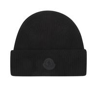 Logo Tricot Beanie - male - Moncler - Accessories - Black - ONE SIZE - Accessories ONE SIZE