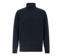 Logo Turtleneck Jumper - male - Givenchy - Turtlenecks - Blue - L - Knitwear L