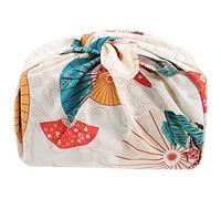 LOGOFUN Bento Wrapping Cloth Furoshiki Wrapping Cloth Handkerchief Japanese Style Bento Lunch Bandana Cover (70x70cm-Yellow)
