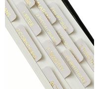 logohu Laminated Bible Tabs for Women and Men, Bible Study Tabs with Embossed Gold Foil Lettering, 80 Chapters Large Print Index Labels for Easy Navigation, Bible Journaling Supplies