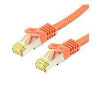 Logon SSTP Cat6a Network Cable 5 m Orange - Network Cables (5 m, RJ-45, RJ-45, Orange)