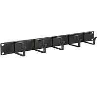 LOGON RAO100BL Cable management panel rack accessory - rack accessories (Cable management panel, Black, Aluminium, 48.3 cm (19"), 1U, 482 mm)