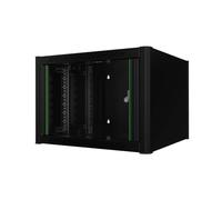 Lanview RWM07U56BL rack cabinet 7U Wall mounted rack Black