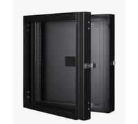 Logon RWMD12UBL Wall Mounted Rack 12U 80 kg Black Shelving Unit (80 kg, Wall Mounted Rack, 12U, Black, 48.3 cm (19"), Metal