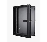 Logon RWMD16UBL Wall Mounted Rack 16U 80 kg Black Shelving Unit (80 kg, Wall Mounted Rack, 16U, Black, 48.3 cm (19"), Metal