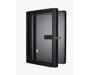 Logon RWMD16UBL Wall Mounted Rack 16U 80 kg Black Shelving Unit (80 kg, Wall Mounted Rack, 16U, Black, 48.3 cm (19"), Metal