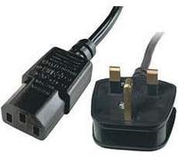 LOGON TC01NC-UK Power Cable 1.8m UK Plug to IEC C13 5A Black
