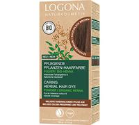 LOGONA Naturkosmetik Nourishing Brown Hair Colour Powder, Vegan, Organic, Semi-Permanent, Chocolate Brown, 100g