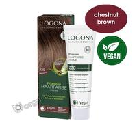Logona Organic Natural Herbal Hair Colour Cream 230 Chestnut Brown 150ml