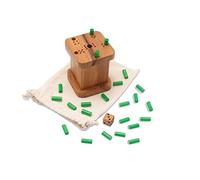 LOGOPLAY 6 out - six out - away with the six - why always me - 6 away - dice game in a beautiful game box made of fine Samena wood