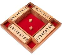LOGOPLAY Jackpot for 4 Players - Play Box 22 x 22 cm - Shut The Box