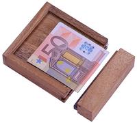 LOGOPLAY Money - The banknote safe - for money gifts in beautiful packaging - trick box - thinking game - puzzle game - patience game - logic game made of wood