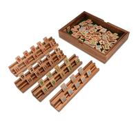 LOGOPLAY Rummy -Okey - board game - placement game with 108 game pieces in a very elegant design made of Samena and Hevea wood